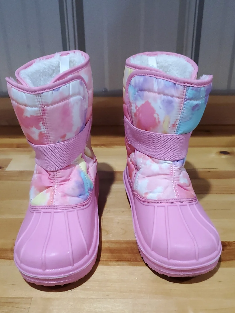 The Children's Place Pink Tie-Dye Girls Snow Boots